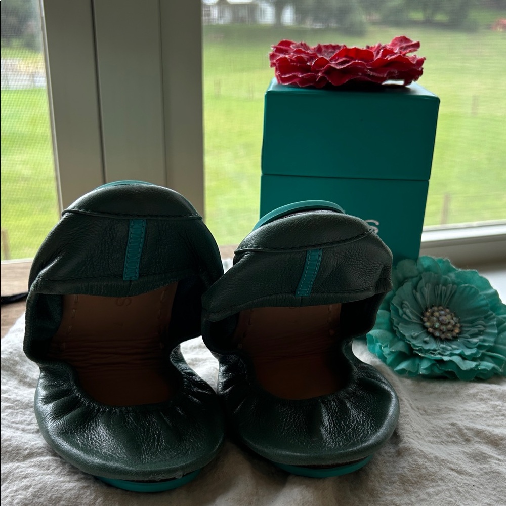 Tieks Pacific Green Ballet Flats